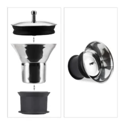 Relaxdays Glaskaraffe 1,5 Liter Bauchig -Perfekter Küchenladen 03729578dc0c63830464dacfc338a37e