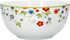 Van Well Frühstücksset 18-tlg. Für 6 Personen Serie Vario Porzellan - Farbe Wählbar, Farbe:flowers -Perfekter Küchenladen 0422e30a32183be1889a7eeac197fe8d