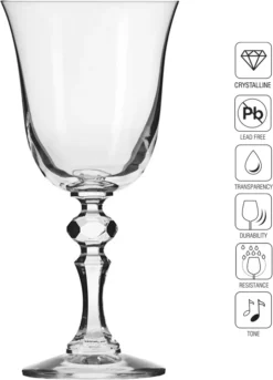 KROSNO Krista Kleine Rotweingläser, 6er-Set, 220 Ml -Perfekter Küchenladen 04b61574aafffde678eedf541121ba76