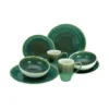 CreaTable, 25863, Serie Caldera Grün, Geschirrset, Kombiservice 8 Teilig, Farbe:Grün -Perfekter Küchenladen 07d724a15111622883cc124d33a1231f