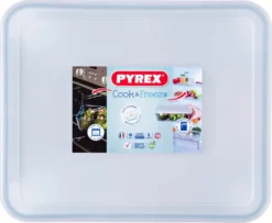 PYREX - 244P000 / 7043 - Rechteckschale Mit Deckel - 27 Cm * 22 Cm - Pyrex Cook & Freeze -Perfekter Küchenladen 09c3b588b6e973d2f29d7846ca58a624