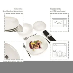 Tafelservice "Bilgola" By Sänger, 18 Teilig Für 6 Personen, Im Abgerundetem Design -Perfekter Küchenladen 0bd2ddc92e97ba040562476cfde14ad1