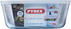 PYREX - 244P000 / 7043 - Rechteckschale Mit Deckel - 27 Cm * 22 Cm - Pyrex Cook & Freeze -Perfekter Küchenladen 0e54481402839c8c4d4dbaea2bf07bcf