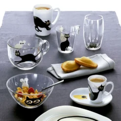Tazza Luminarc Mistigri Grande Trasparente Gatto Vetro (500 Ml) (6 Unità) -Perfekter Küchenladen 1077dbab703a47278566fff4ea3eef01