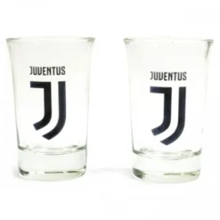 Juventus FC - Schnappsglas - 2er-Pack BS1996 (Einheitsgröße) (Schwarz)