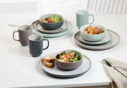 Ritzenhoff & Breker JASPER Kaffeeservice 12-tlg., Geschirrset, Service, Rund, Steinzeug, Grau, 407648 -Perfekter Küchenladen 10edd39e783f01c8a85b3c560eb75ac1