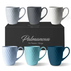 MIAMIO - 6 Er Set Kaffeetassen Palmanova Collection - Ocean -Perfekter Küchenladen 11a4b7fbf1a977299db45ac34dd4d5f0
