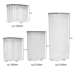 Lospitch 8er Set Vorratsdosen Müsli Behälter Mehl Nudel Schüttdose Pasta Lebensmittel -Perfekter Küchenladen 129b98dd17ab110de39932a061da491e