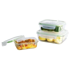 Glas Frischhaltedosen 3er Set Klick-It Gefrierdosen Lunchbox Brotdose Mikrowelle -Perfekter Küchenladen 1daee5ad25a59abc7144cbaf6922eee0