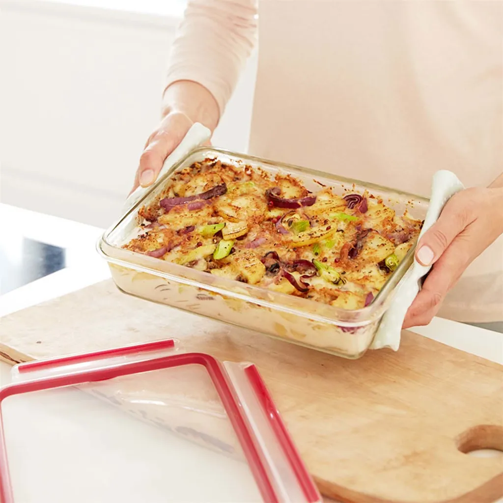 Emsa Clip & Close Glas Frischhaltedose Rechteckig 3,0 L, 513922 8 Emsa Clip & Close Glas Frischhaltedose Rechteckig 3,0 L, 513922 – Bild 6