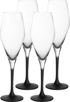 Villeroy & Boch Champagnerkelch Manufacture Rock Klar,schwarz, 4 Tlg. -Perfekter Küchenladen 21b731e940b36dbe270100248c696f75
