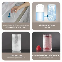 GOURMETmaxx Glas Selbstkühlend - 2er-Set Je 280 Ml -Perfekter Küchenladen 22453f55841d5419ec016bed47ddf389