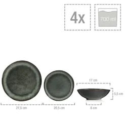 Sänger SÄNGER Steingut Geschirrset Kopenhagen, Tafelservice 12 Teilig Für 4 Personen 13 Sänger SÄNGER Steingut Geschirrset Kopenhagen, Tafelservice 12 Teilig Für 4 Personen -Perfekter Küchenladen 330d8b01bd554bbaa5bf97f67686e2c1