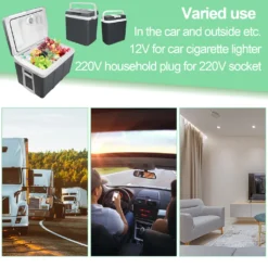 EINFEBEN Kuehlbox Tragbare 32 Liter, Thermo-Elektrische Kuehlbox, Wärmen Und Kühlen Mini-Kuehlschrank 12 Volt Und 230 Volt, ECO-Modus, Mit Tragegriff, Für Auto, Innenraum, Camping Kühlboxen -Perfekter Küchenladen 35f2a51b465a426faf34da301f15c7cc