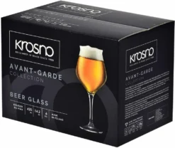 KROSNO Avant-Garde Bier-Tulpen Bier-Gläser, 6er-Set, 420 Ml -Perfekter Küchenladen 3f26f4c8126738f563edc397f7538e58