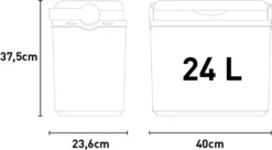 H-Line Kühlbox 24L Rattan Anthrazit 8951 -Perfekter Küchenladen 3f6094214b1a44348f181317b0853397