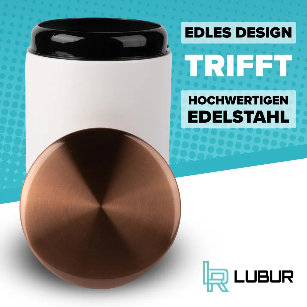 Lubur Premium Vorratsdosen Set - 3X Aufbewahrungsdose Für Lebensmittel - 1L Vorratsbehälter In Edlem Design Storage Jars - Pflegeleichte Vorratsdose Mit Deckel 6 Lubur Premium Vorratsdosen Set - 3X Aufbewahrungsdose Für Lebensmittel - 1L Vorratsbehälter In Edlem Design Storage Jars - Pflegeleichte Vorratsdose Mit Deckel – Bild 4