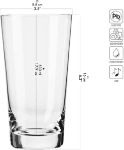 KROSNO Pure Weizen Biergläser, 6er-Set, 530 Ml -Perfekter Küchenladen 4432b2548dbbad2b1adc29fa4009cc72