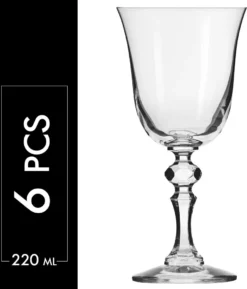 KROSNO Krista Kleine Rotweingläser, 6er-Set, 220 Ml -Perfekter Küchenladen 455e5d47cd8fce3610e951a2c2332008