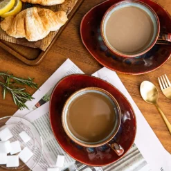 Vancasso Kaffeeservice »STARRY« 8-tlg Steinzeug Kaffeeset Mit Kaffeetasse, Untertasse -Perfekter Küchenladen 45b2489dfce232c8f7911f1dcdc36e49