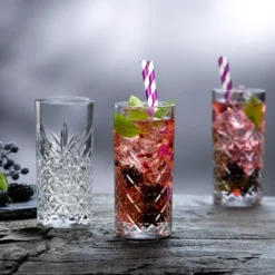 Pasabahce Timeless 520205 Longdrink Glas Wassergläser Kristall Design 4´er Set Transparent 365 Ml -Perfekter Küchenladen 497bbb5903acc0581b8e03530dd90b9a