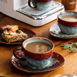 Vancasso Kaffeeservice »STARRY« 8-tlg Steinzeug Kaffeeset Mit Kaffeetasse, Untertasse -Perfekter Küchenladen 4af205bde2bf8d5a633345ea743e78d5