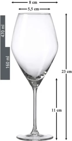 Ritzenhoff & Breker Rotweinglas Salsa 6er Set, Weingläser, Glas, Klar, 470 Ml, 811254 -Perfekter Küchenladen 515813e2f0a2aaf99e6ab1b065aa254b