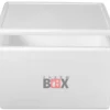 Styroporbox 61W | Wand: 3,0cm | Volumen: 61,5L | Innenmaß:53x33x34cm | Weiß Isolierbox Thermobox Kühlbox Warmhaltebox