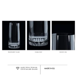 KROSNO Fjord Longdrinkgläser, 6er-Set, 350 Ml -Perfekter Küchenladen 5336e8c1669daa110f75e1173f54f53b