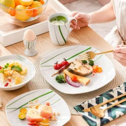 VEWEET Porzellan Tafelservice 'Aviva' 100-teilig Set, Kombiservice Mit Dessertteller, Speiseteller, Suppenteller, Müslischalen, Kaffeebecher, Kaffeetassen Set, Eierbecher, Milch- Und Zuckerset 13 VEWEET Porzellan Tafelservice 'Aviva' 100-teilig Set, Kombiservice Mit Dessertteller, Speiseteller, Suppenteller, Müslischalen, Kaffeebecher, Kaffeetassen Set, Eierbecher, Milch- Und Zuckerset -Perfekter Küchenladen 552a9ea1fe318035c3cc83d708df5011