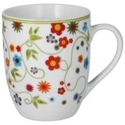 Van Well Frühstücksset 18-tlg. Für 6 Personen Serie Vario Porzellan - Farbe Wählbar, Farbe:flowers -Perfekter Küchenladen 5d9fa5f90b7dbc7e501ce7615ff47b9b