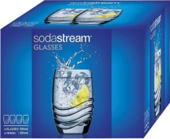 Sodastream Trinkglas 4er-Pack, Passend Zu Sodastream-Glaskaraffen -Perfekter Küchenladen 61840cf9cd39087b7b54d3c4338713a6