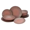 CreaTable 22489 Tafelservice Vesuvio Für 4 Personen, Steinzeug, Rot (1 Set, 12-teilig) -Perfekter Küchenladen 692140e765d81ed5adf423b664c8a661
