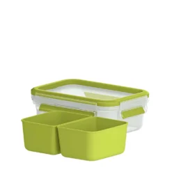 Emsa Snackbox CLIP & GO 0,55 Liter Transparent / Grün -Perfekter Küchenladen 6c6a6e1c6d12b5f7f8c2beeea22b1e46