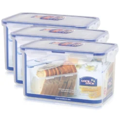 Lock & Lock Lock&Lock HPL818 Vorratsdose 1,9L - Luft Und Wasserdicht - Rechteckig (3er Pack
