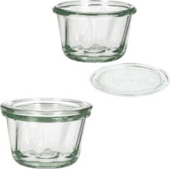12er Set WECK Gugelhupf Glas Sturz-Form 165ml + 12x Glas-Deckel + Heft -Perfekter Küchenladen 76cf573f1e925884185676508724183b