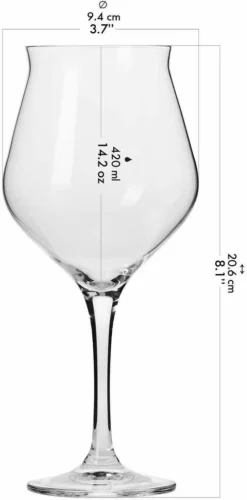 KROSNO Avant-Garde Bier-Tulpen Bier-Gläser, 6er-Set, 420 Ml -Perfekter Küchenladen 79ec227ba73ea4054ee8a5e2735718cf