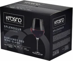 KROSNO Splendour Große Burgunder Rot-Weingläser, 6er-Set, 860 Ml -Perfekter Küchenladen 7b13dafc8394dfbe7ecaae50642a08ea