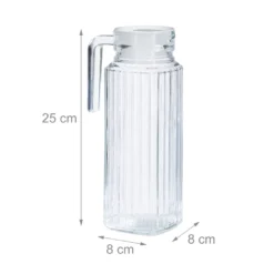 Relaxdays Saftkrug Glas 1 L -Perfekter Küchenladen 7cdc77ae726738cd7a2f8faaaa751918