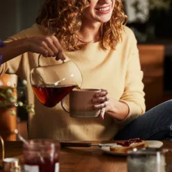 Tchibo Glaskaraffe, Borosilikatglas, Deckel, Hitzebeständig, 600ml -Perfekter Küchenladen 800a617792d7b9cbbb967f87f560e981