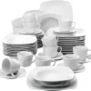 Malacasa Serie Julia, Tafelservice 60-teilig Kombiservice Porzellan Geschirrset Mit Kaffeetassen, Unterteller, Kuchenteller, Suppenteller Und Flachteller, Kaffeeservice Für 12 Personen -Perfekter Küchenladen 8025dc05fc720f3672a482aa01fc1a59