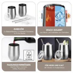 GOURMETmaxx Getränkebecher Inkl. Trinkhalm - 2er-Set 18 GOURMETmaxx Getränkebecher Inkl. Trinkhalm - 2er-Set -Perfekter Küchenladen 833e1a51fe1b1e3c2714bdfd260a41bf