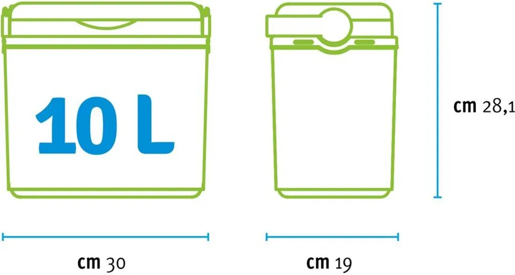 Kühlbox | Passive Kühlbox | Kühltasche 10 Liter, Farbe: Türkis 5 Kühlbox | Passive Kühlbox | Kühltasche 10 Liter, Farbe: Türkis – Bild 3