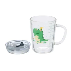 Relaxdays 2er Set Kindergläser Mit Dinomotiv -Perfekter Küchenladen 86e509e2b712aab3c8cff9d8f68e3821