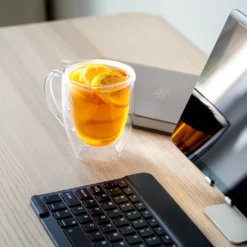 Wessper Doppelwandig Kaffeegläser Mit Henkel, 6 Stück X 350 Ml, Großes Hitzebeständiges Doppelwandglas, Thermogläser, Kaffeegläser Temperaturbeständig Mokkatassen, Teegläser, Latte Machiatto Gläser -Perfekter Küchenladen 8eae50403e1d9facbc0e83be9af20155