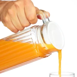 Relaxdays Saftkrug Glas 1 L -Perfekter Küchenladen 917cd6b12ec2c2982a4412be9bdf3b38