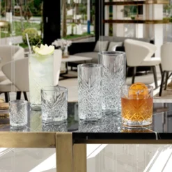 Pasabahce Timeless 520205 Longdrink Glas Wassergläser Kristall Design 4´er Set Transparent 365 Ml -Perfekter Küchenladen 93430683685fc9e870adb154554539f5