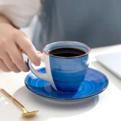 Kaffeeservice Steinzeug, Vancasso BONITA 12 Teiliges Kaffeeset, Cappuccino Tassenset Für 6 Personen, Tassen Und Untertassen -Perfekter Küchenladen 96f0a81a7914592544ca1b170d2f038c