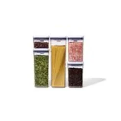 OXO Good Grips Mehrteiliges Pop-Container-Set, Kunststoff, Weiß -Perfekter Küchenladen 9753304eb2024649427cca8c877d4455