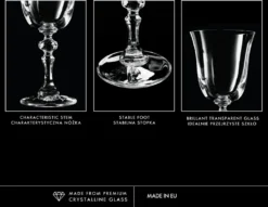 KROSNO Krista Kleine Rotweingläser, 6er-Set, 220 Ml -Perfekter Küchenladen 97b9f3d4fe063f35a3789aad9c3c6ff2